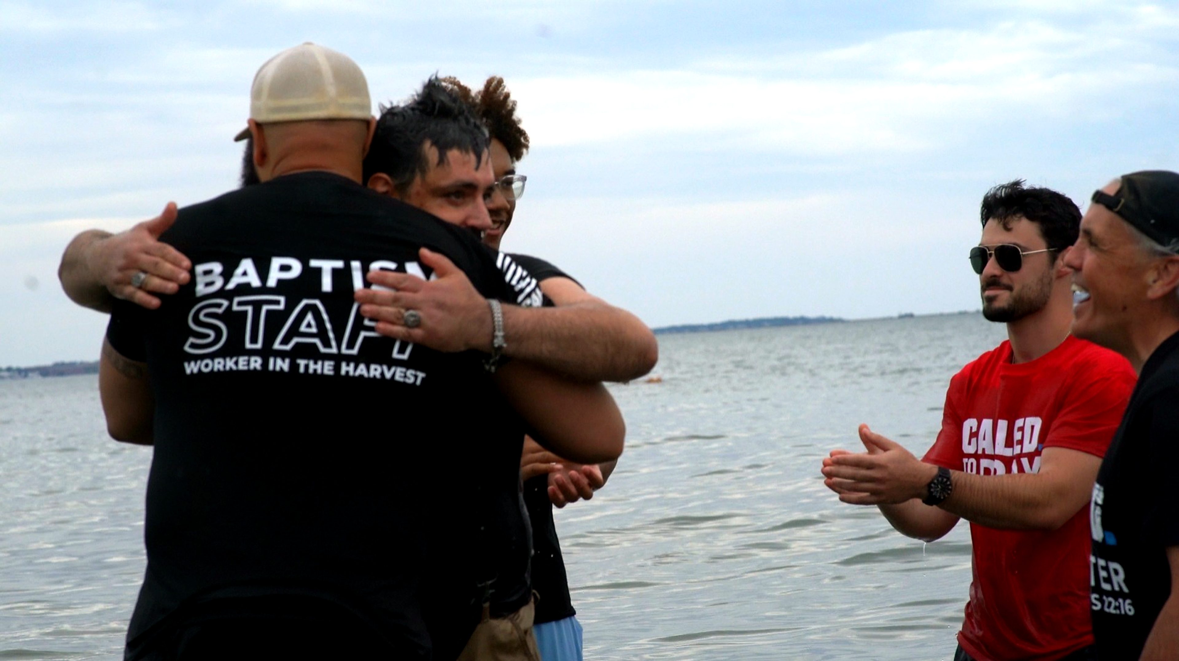 Featured photograph from the Revere Beach public baptism