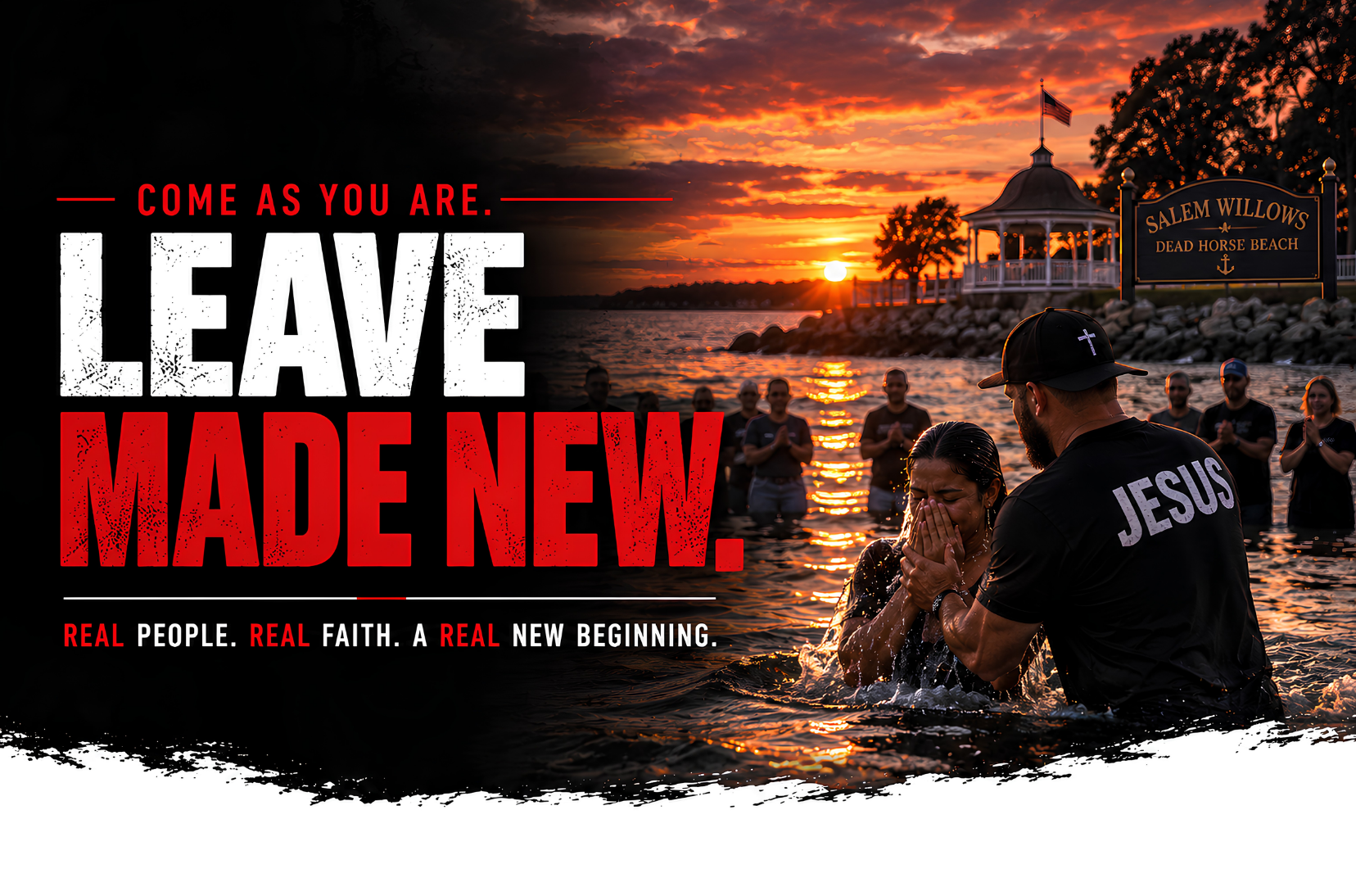 Come as you are. Leave made new at Dead Horse Beach in Salem.